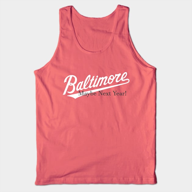 Baltimore Baseball Tank Top by MelissaJoyCreative